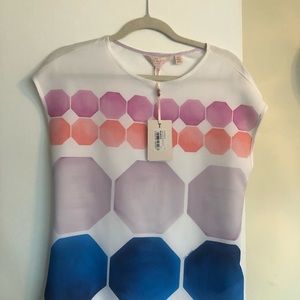 Ted Baker Mosaic Print Blouse